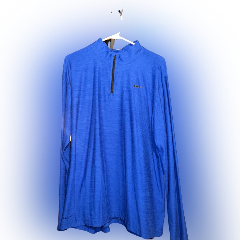 Men’s Nike XL 1/4 Zip Royal Blue Lightweight Pullover Shirt